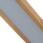 Lampada da soffitto ovale in legno LED dimmerabile nordica
