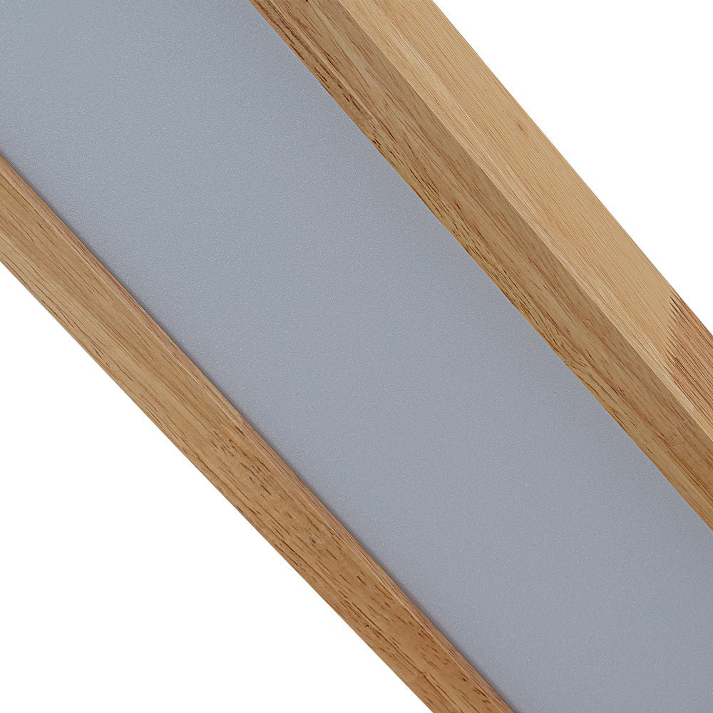 Lampada da soffitto ovale in legno LED dimmerabile nordica