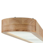 Lampada da soffitto ovale in legno LED dimmerabile nordica