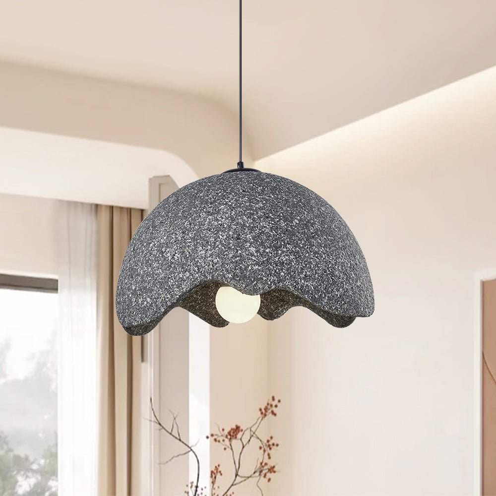 Sospensione Wabi Sabi a Cupola Maculata con 1 Luce Fatta a Mano Nordica