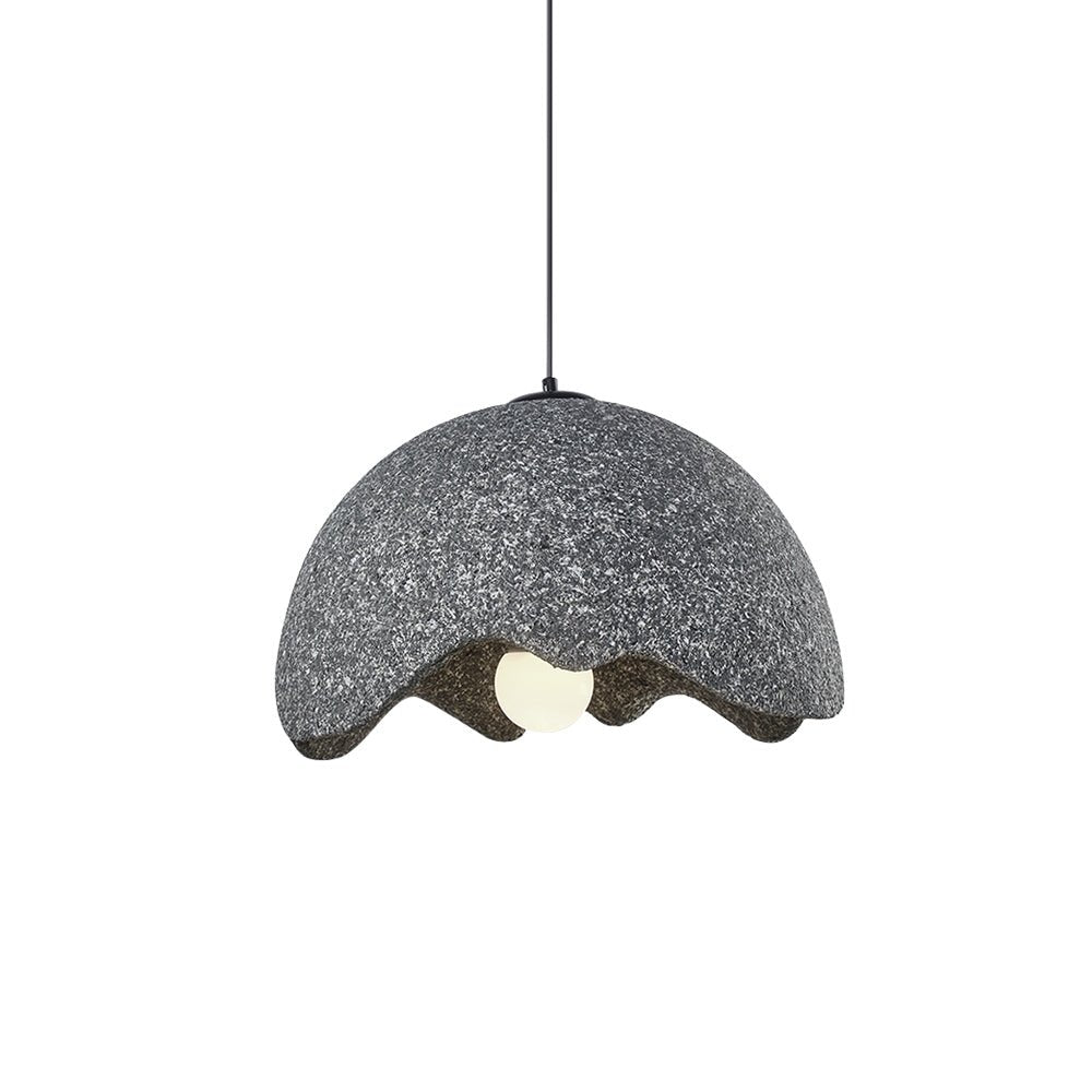Sospensione Wabi Sabi a Cupola Maculata con 1 Luce Fatta a Mano Nordica