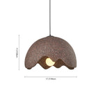 Sospensione Wabi Sabi a Cupola Maculata con 1 Luce Fatta a Mano Nordica