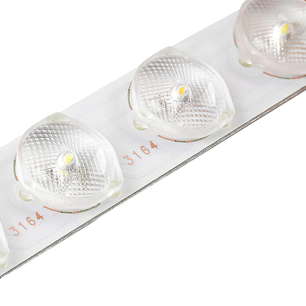Plafoniera LED Ovale con Accento in Legno