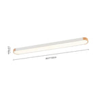 Plafoniera LED Ovale con Accento in Legno