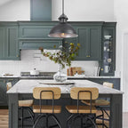 Industrial 1-Light Pot Lid Dome Pendant