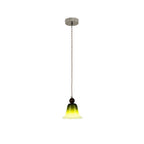 Lampada a sospensione in vetro a forma di fiore con gradiente a 1 luce