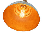 Retro 1-Light Handcrafted Paint Dome Pendant Light