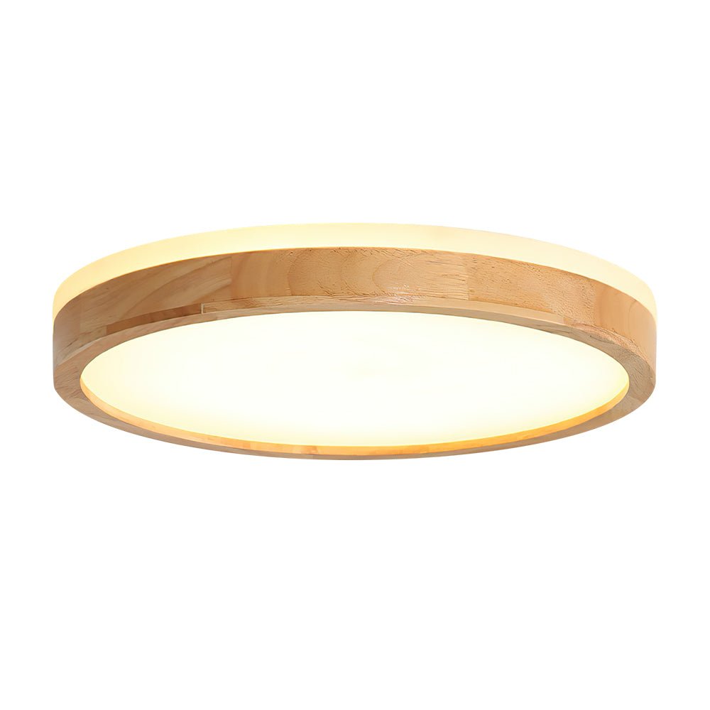 Lampada da soffitto a LED dimmerabile con accentuazione in legno Scandinavia
