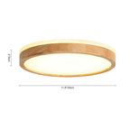 Lampada da soffitto a LED dimmerabile con accentuazione in legno Scandinavia