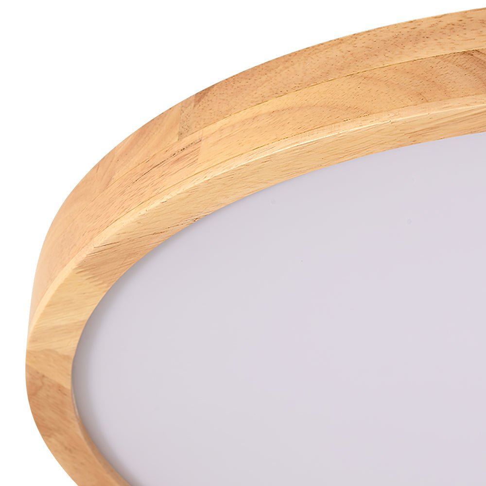 Lampada da soffitto a LED dimmerabile con accentuazione in legno Scandinavia