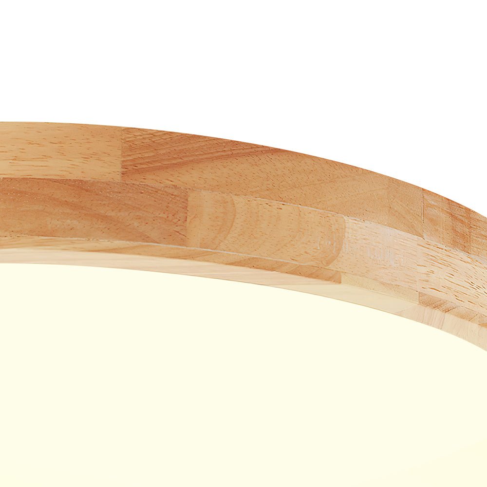 Lampada da soffitto a LED dimmerabile con accentuazione in legno Scandinavia