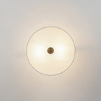 Plafoniera Semi Flush a Tamburo con Ombrello in Lino a 2 Luci