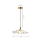 Lampada a sospensione in vetro ispirata ai fiori di loto vintage tradizionale a 1 luce