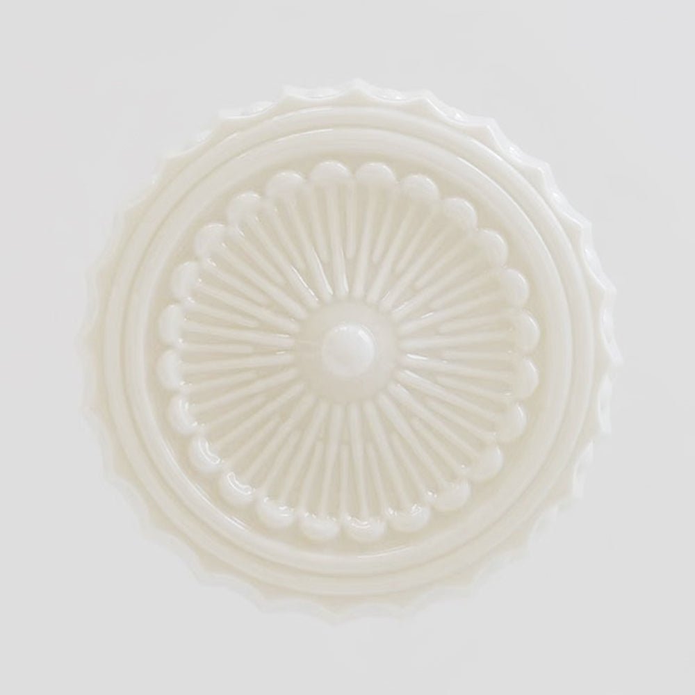 Lampada a sospensione scolastica vintage con paralume in ceramica a 3 luci