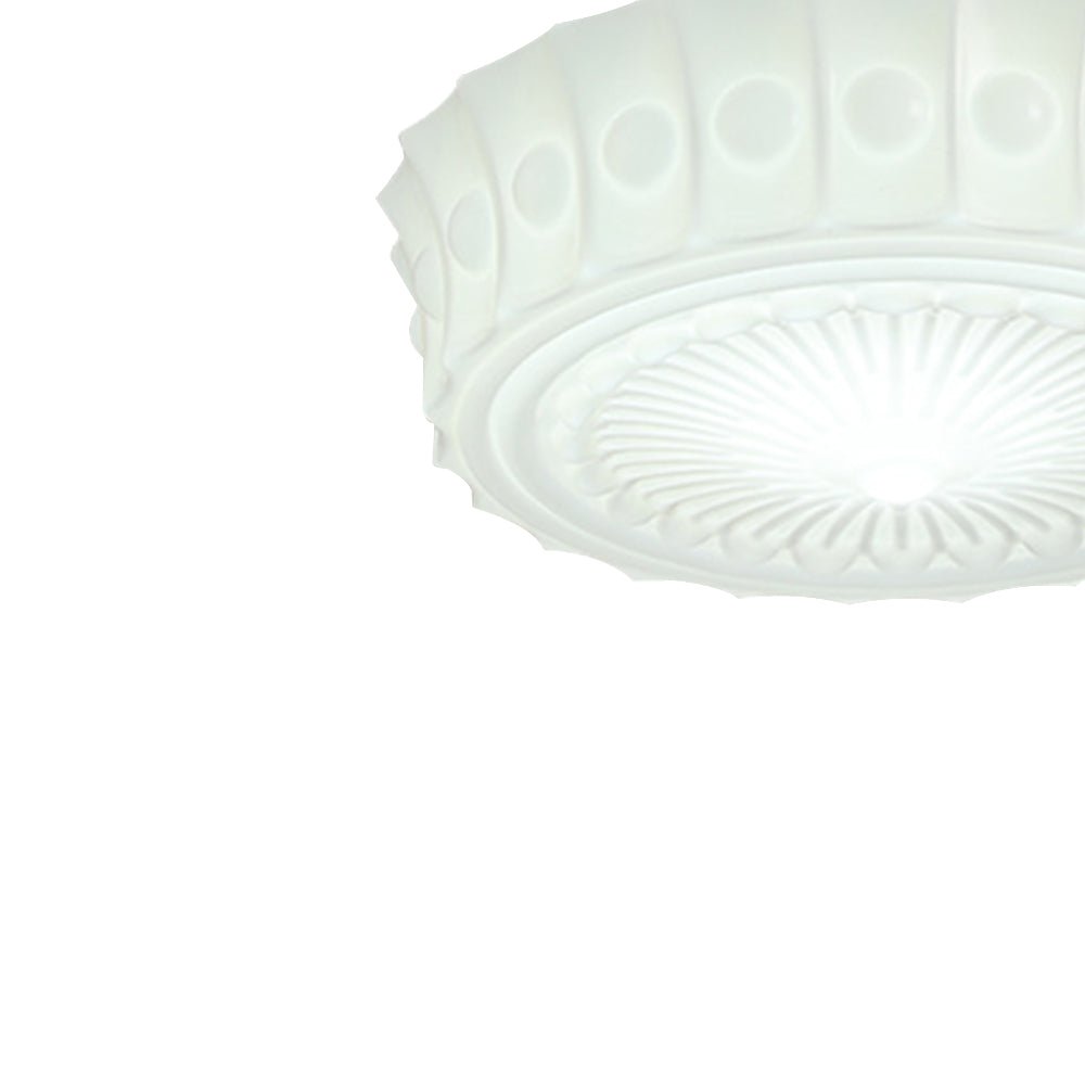 Lampada a sospensione scolastica vintage con paralume in ceramica a 3 luci
