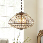 Lampadario a Globo di Cristallo Vintage in Stile Francese con 3 Luci