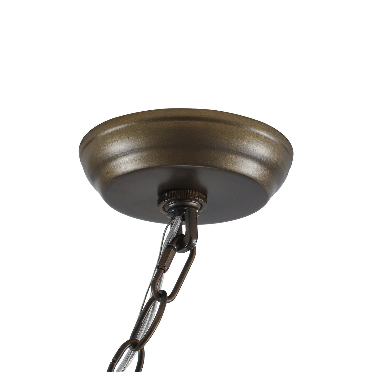 Lampadario a Globo di Cristallo Vintage in Stile Francese con 3 Luci