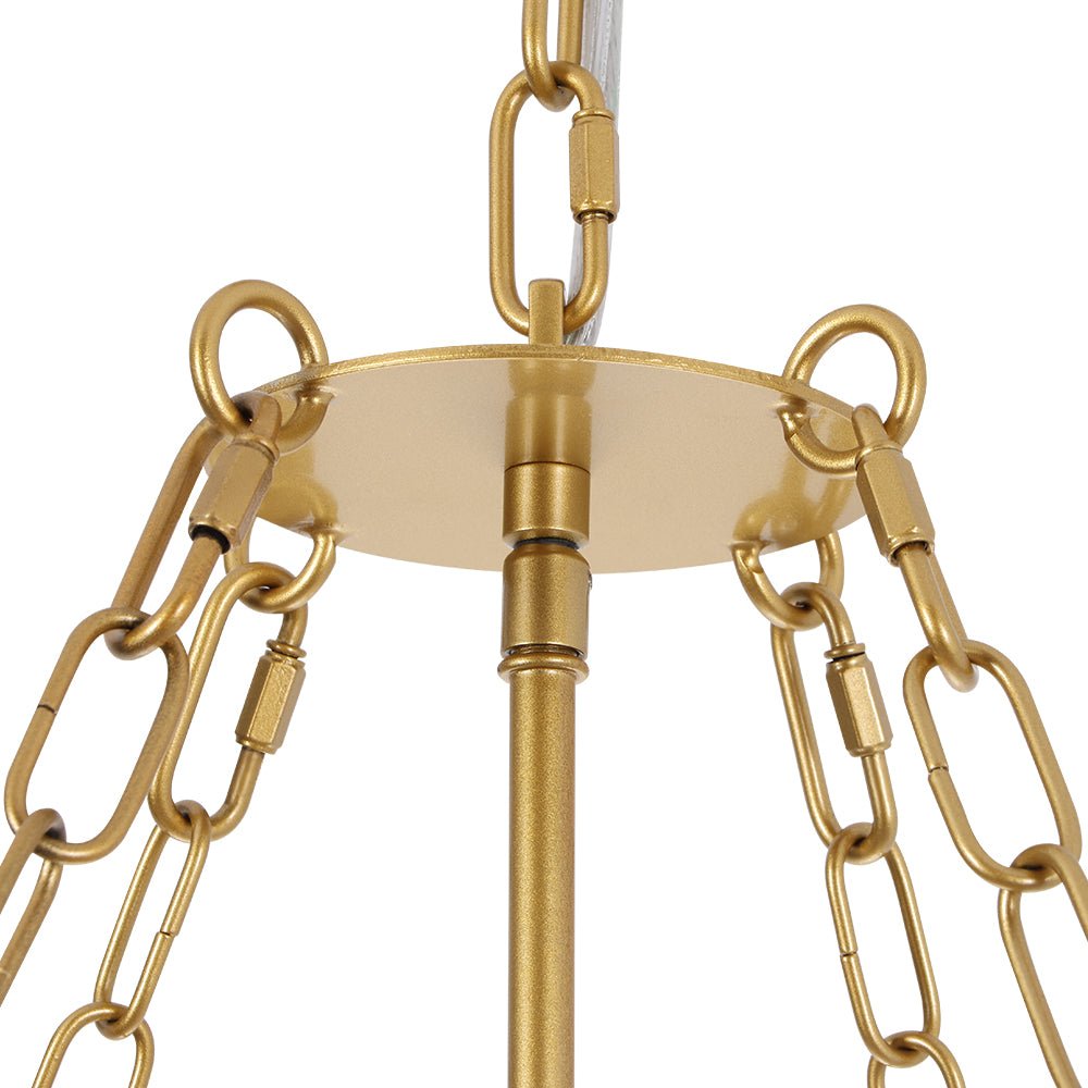 Lampadario in Vetro Floreale a 6 Luci con Design a Cesto di Fiori di Prugno Vintage di Lusso