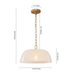 Lampada a sospensione vintage retrò con diffusore in vetro alabastrino bianco