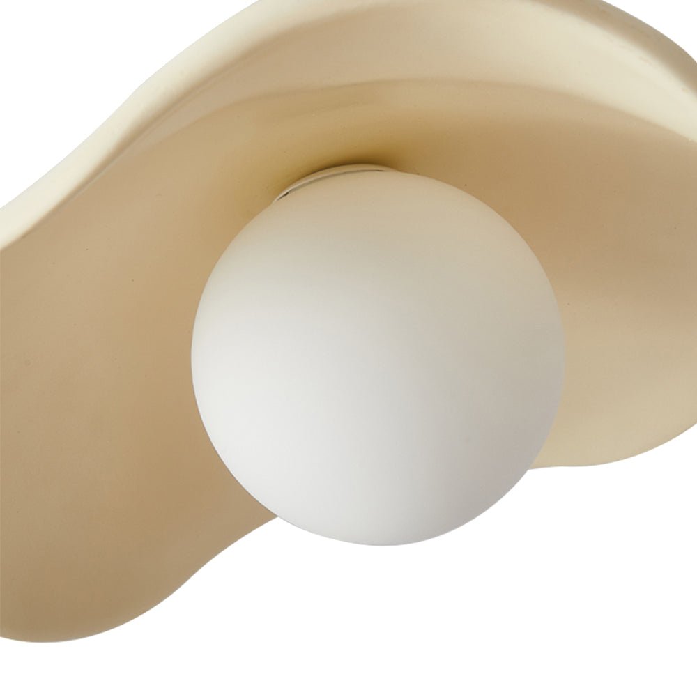 Lampada a sospensione in resina a forma di cappello con 1 luce Wabi Sabi