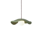 Lampada a sospensione in resina a forma di cappello con 1 luce Wabi Sabi