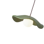 Lampada a sospensione in resina a forma di cappello con 1 luce Wabi Sabi