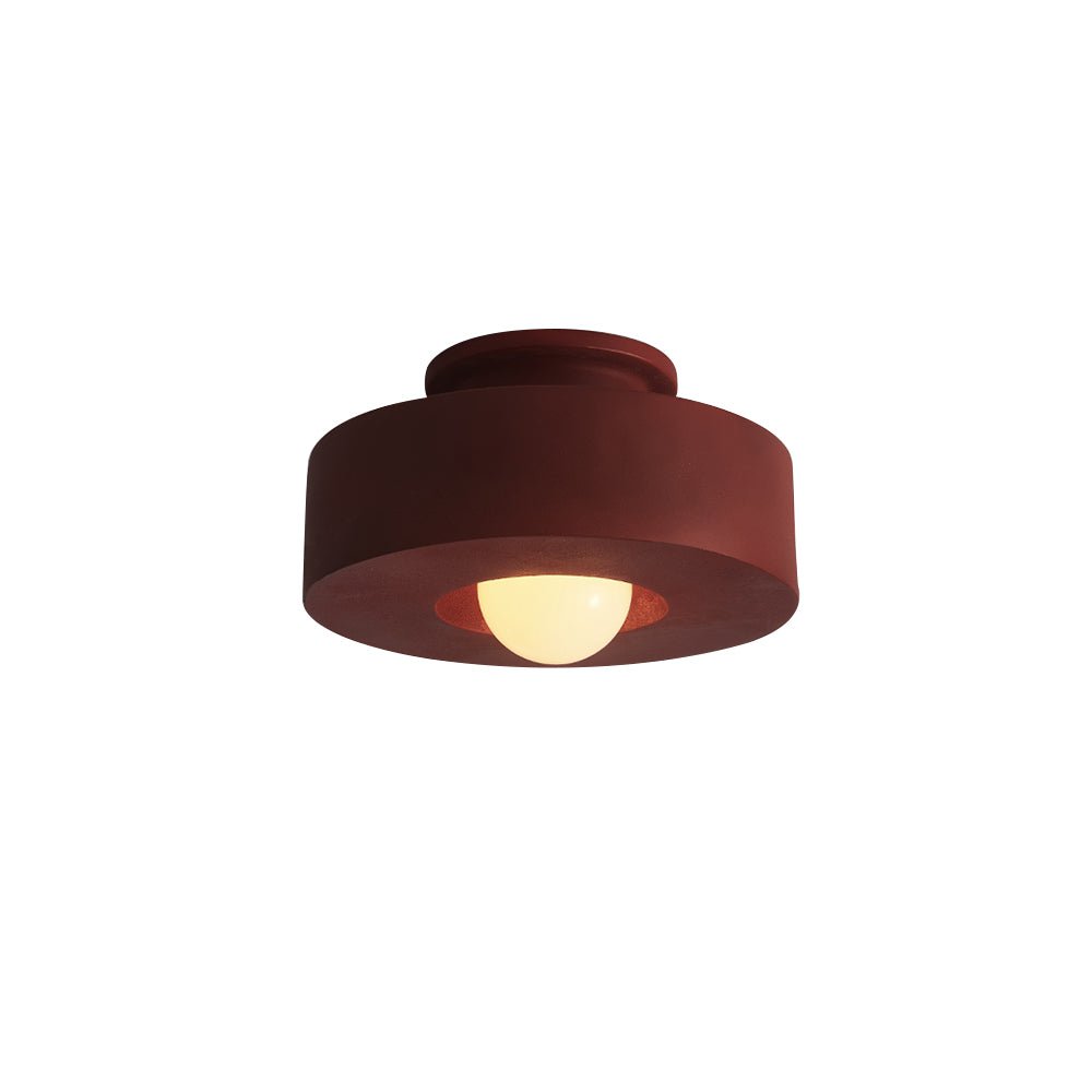 Wabi Sabi Plafoniera Semi Flush Montata in Resina a 1 Luce
