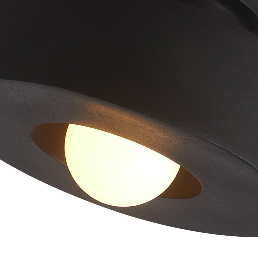 Wabi Sabi Plafoniera Semi Flush Montata in Resina a 1 Luce