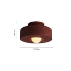 Wabi Sabi Plafoniera Semi Flush Montata in Resina a 1 Luce