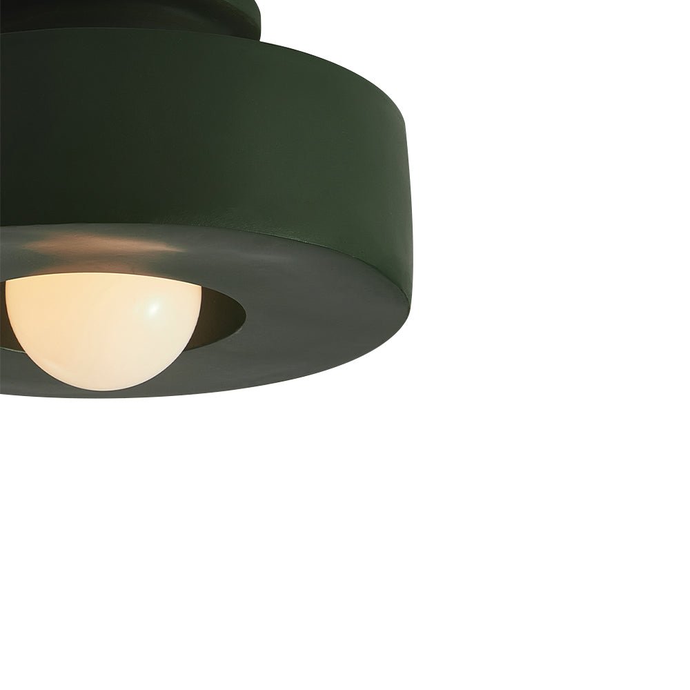 Wabi Sabi Plafoniera Semi Flush Montata in Resina a 1 Luce