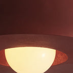 Wabi Sabi Plafoniera Semi Flush Montata in Resina a 1 Luce