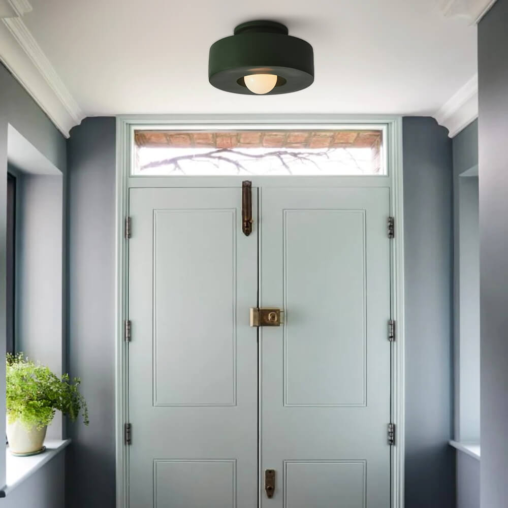 Wabi Sabi Plafoniera Semi Flush Montata in Resina a 1 Luce