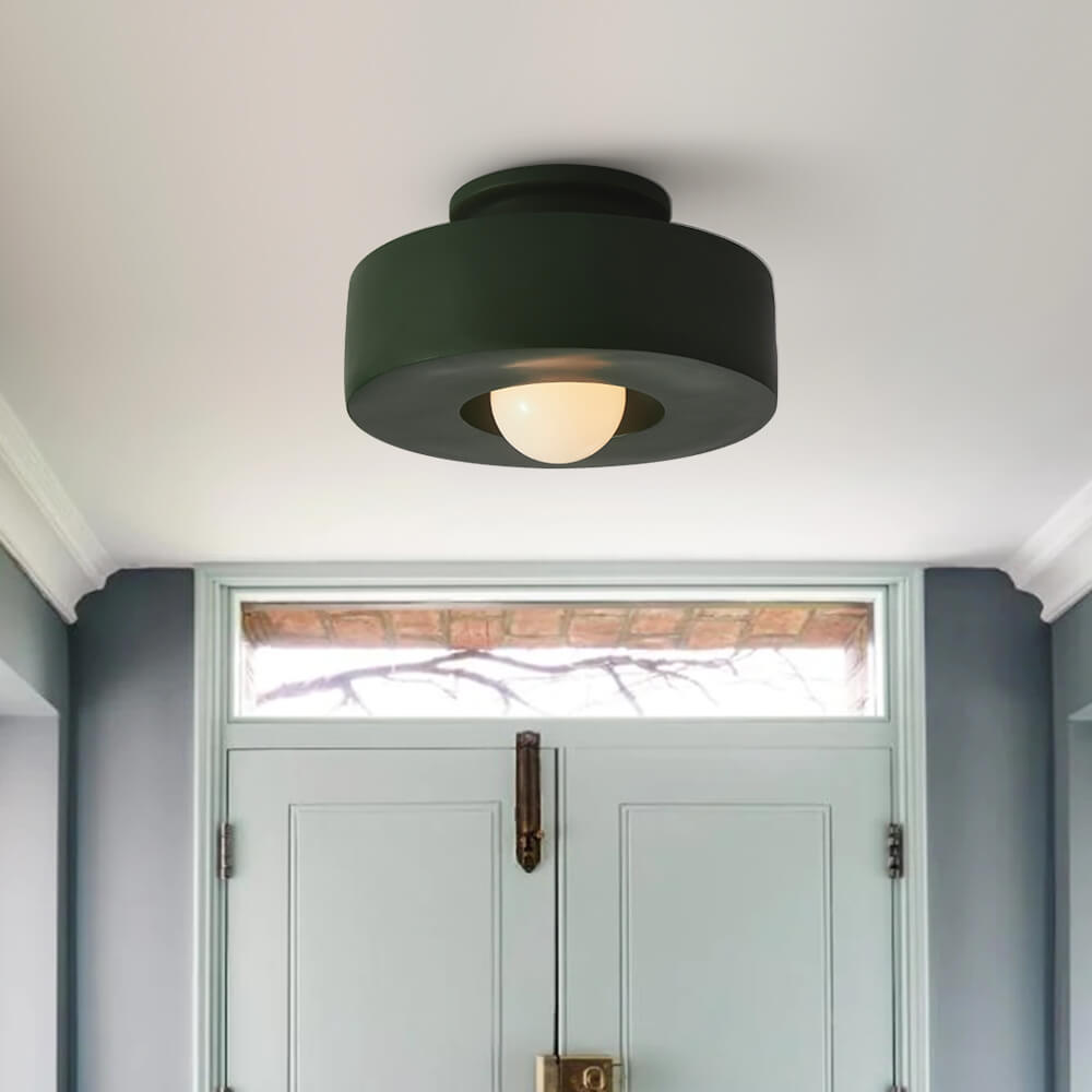 Wabi Sabi Plafoniera Semi Flush Montata in Resina a 1 Luce