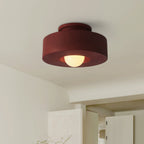 Wabi Sabi Plafoniera Semi Flush Montata in Resina a 1 Luce