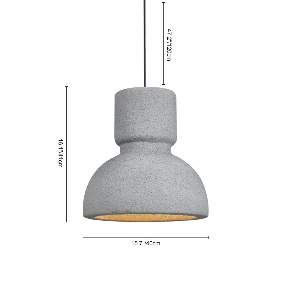 Lampada a sospensione a forma di torcia con 1 luce
