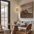 Lampadario Fuochi d'Artificio in Legno con Perline Boho