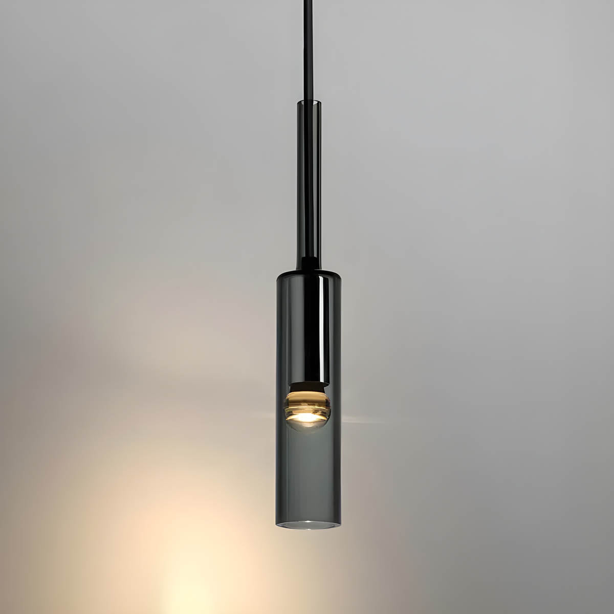 Lampada a sospensione in vetro fumé – Design elegante con effetti di luce scintillanti | Perfetta per il soggiorno