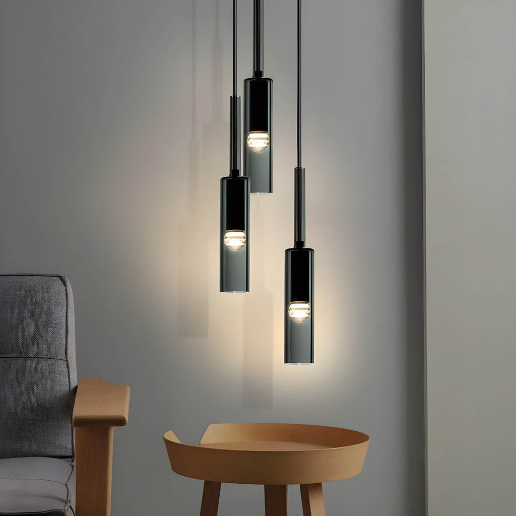 Lampada a sospensione in vetro fumé – Design elegante con effetti di luce scintillanti | Perfetta per il soggiorno