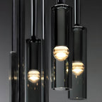 Lampada a sospensione in vetro fumé – Design elegante con effetti di luce scintillanti | Perfetta per il soggiorno