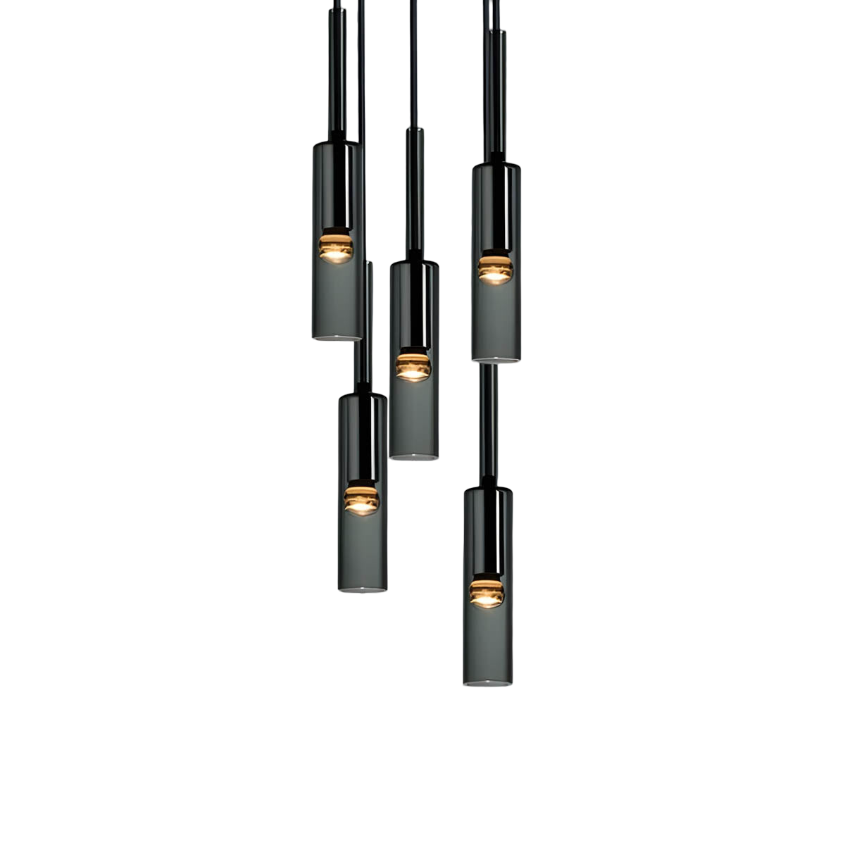 Lampada a sospensione in vetro fumé – Design elegante con effetti di luce scintillanti | Perfetta per il soggiorno