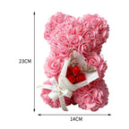 PETALLOVE – Orso di Rosa in Schiuma Artificiale per San Valentino e Arredamento Domestico