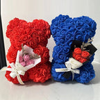PETALLOVE – Orso di Rosa in Schiuma Artificiale per San Valentino e Arredamento Domestico