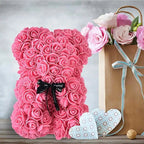 PETALLOVE – Orso di Rosa in Schiuma Artificiale per San Valentino e Arredamento Domestico