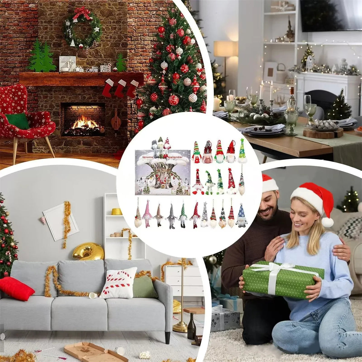 Calendario dell'Avvento GnomeJoy | Conto alla rovescia natalizio festoso con affascinanti pupazzetti gnome!