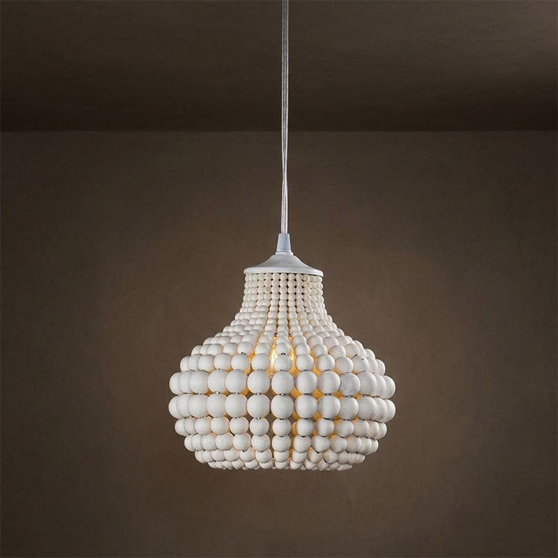 Lampada a sospensione Pilli con perline