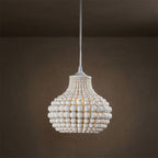Lampada a sospensione Pilli con perline