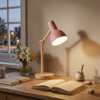 Lampada da Scrivania LED Legno Regolabile Moderna