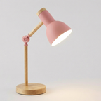Lampada da Scrivania LED Legno Regolabile Moderna