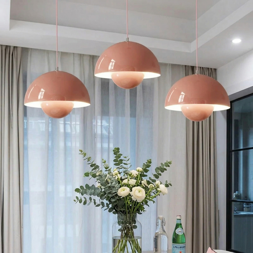 Lampada a Sospensione Design Nordico Elegante a Forma di Fiore