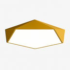 Plafoniera LED di design geometrico colorata